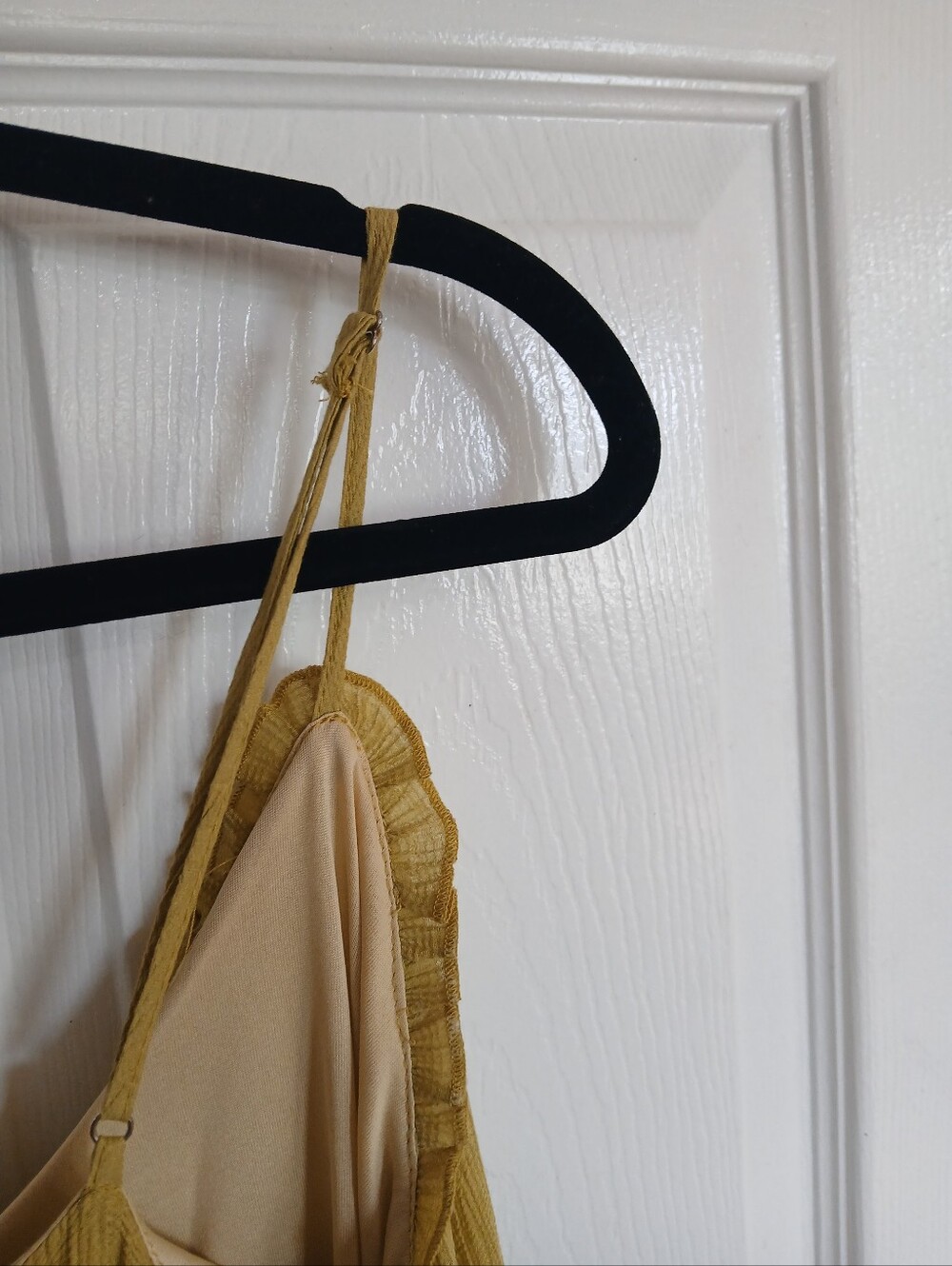 Sweet Lemon Tiered Spaghetti Strap Sundress  Boho Beach Coastal Resort Cottage - Picture 7 of 8